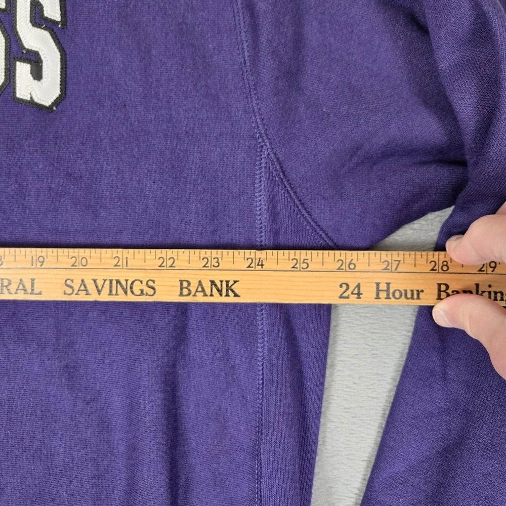Vintage Champion Reverse Weave Holy Cross College Sweatshirt Adult XL Purple Y2k